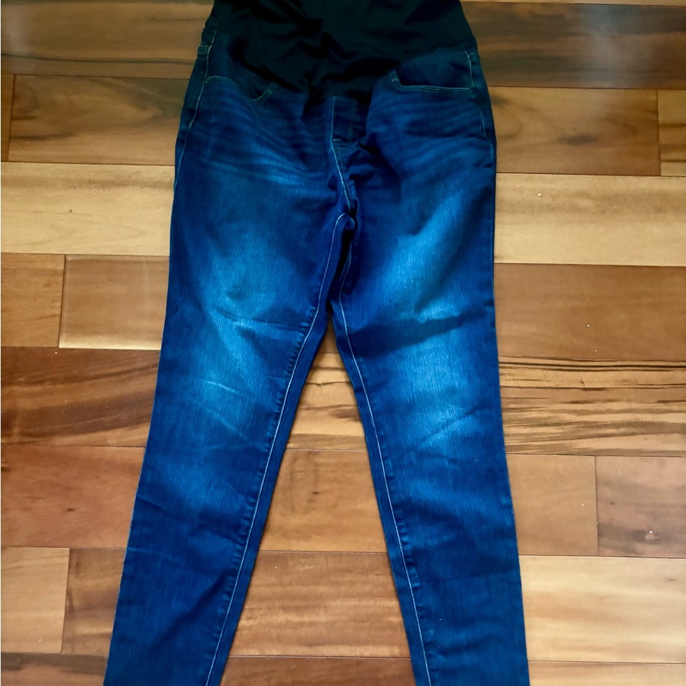 Isabel Maternity by Ingrid & Isabel High Rise Dark Blue Jeans